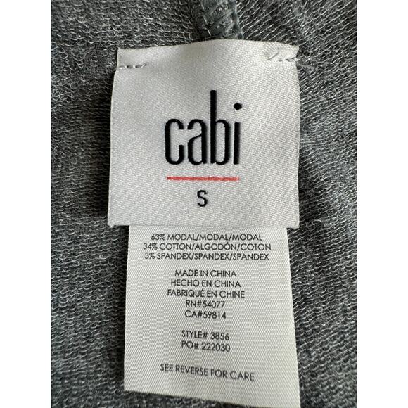 CAbi stone gray M' Leggings with skirt overlay stretch knit Sz S - Picture 6 of 8